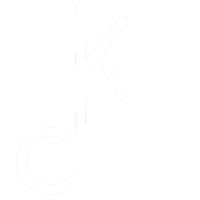 Site Logo of a k and d stacked vertically to look like a key.